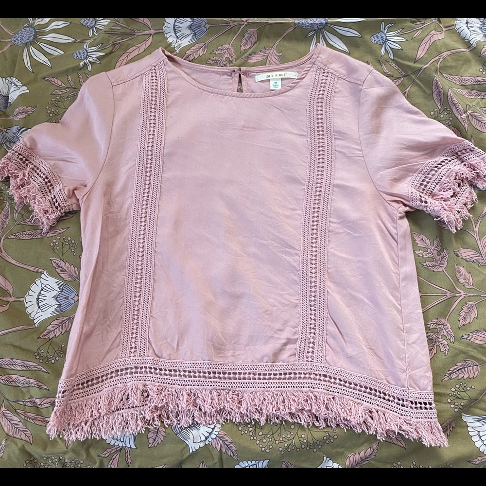 Pink blouse